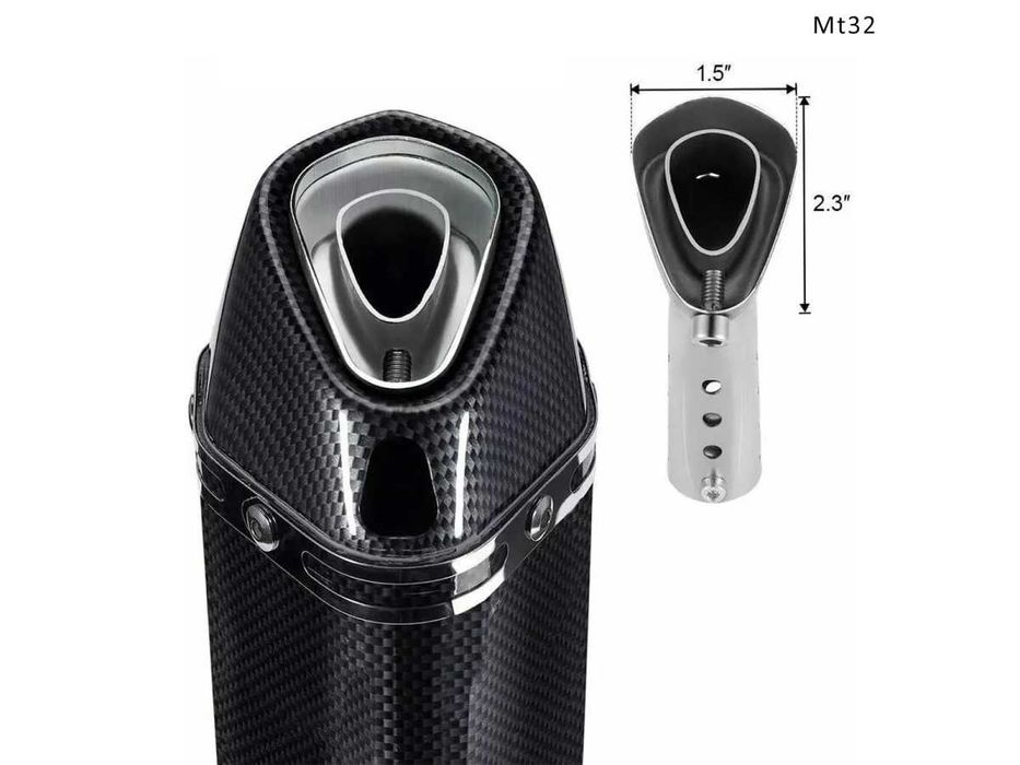 Evacuare AKRAPOVIC, toba sport pentru motocicleta 300mm, carbon