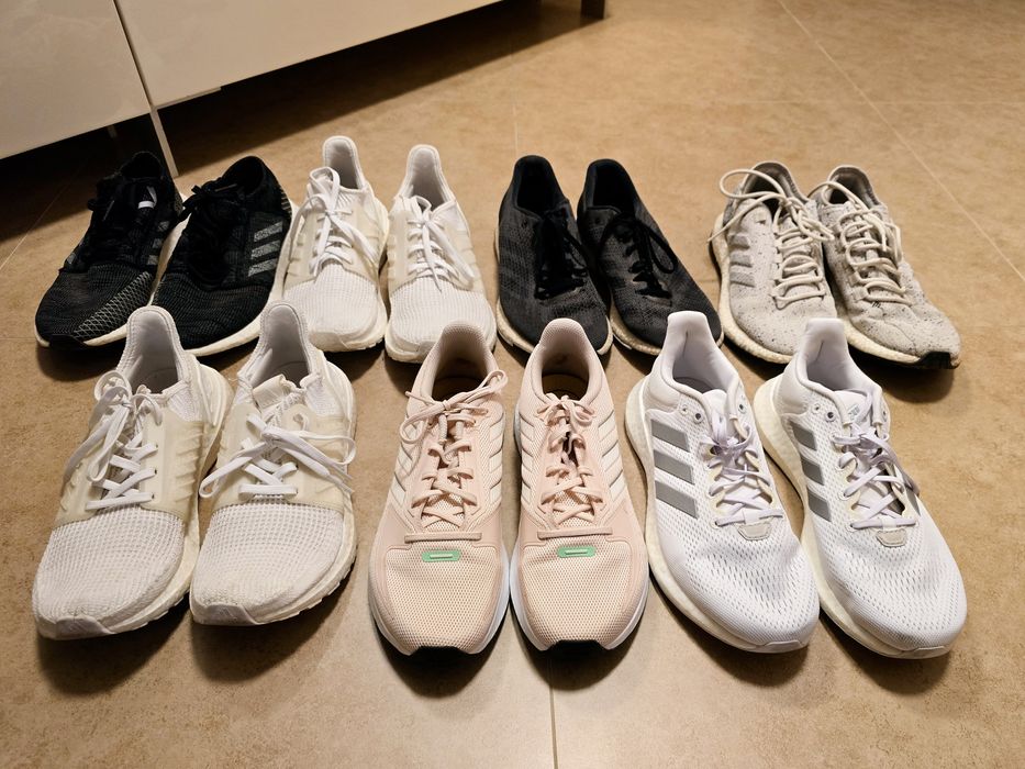Различни модели Adidas Ultraboost и Pureboost