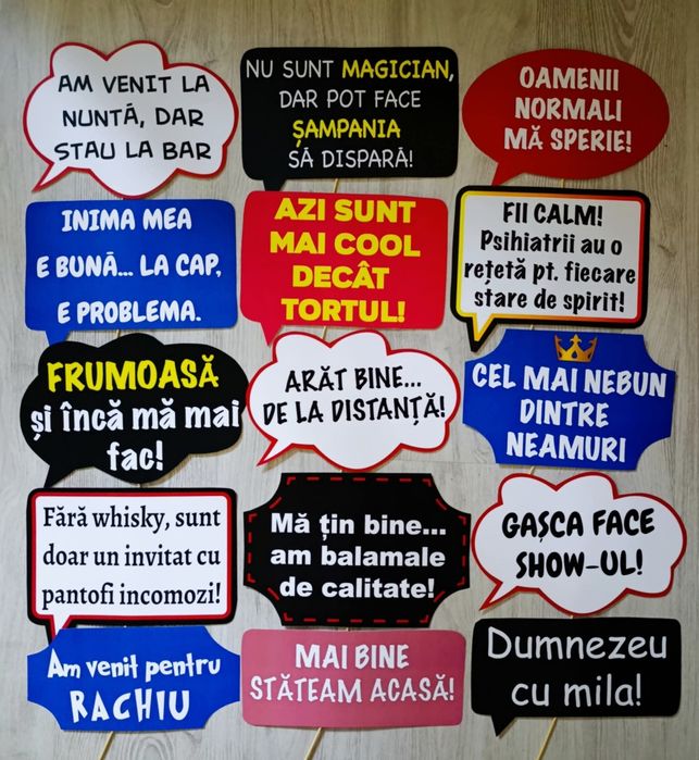 Propsuri recuzită foto mesaje nunta petrecere