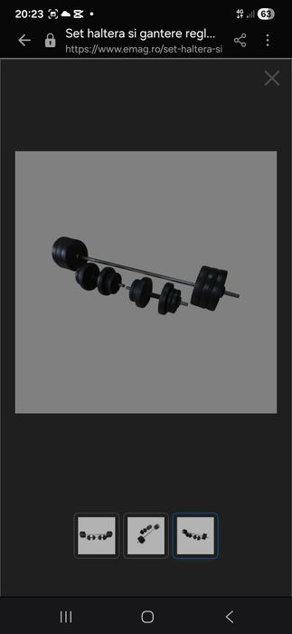 Vand gantere fitness