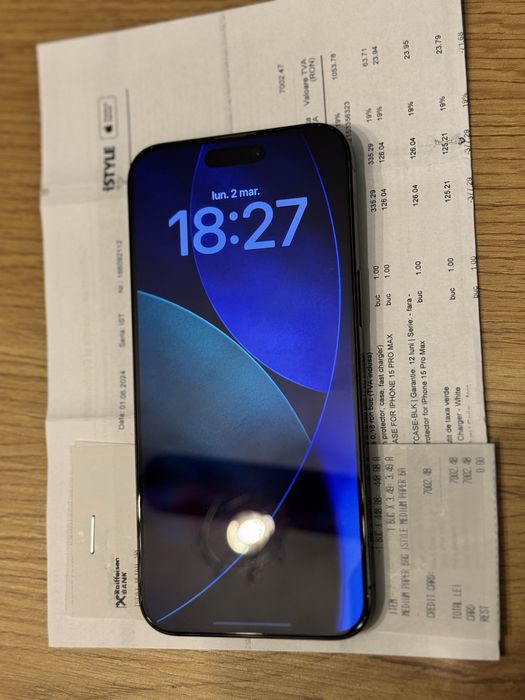 iPhone 15 Pro Max 256GB Black Titanium + Garantie iStyle !