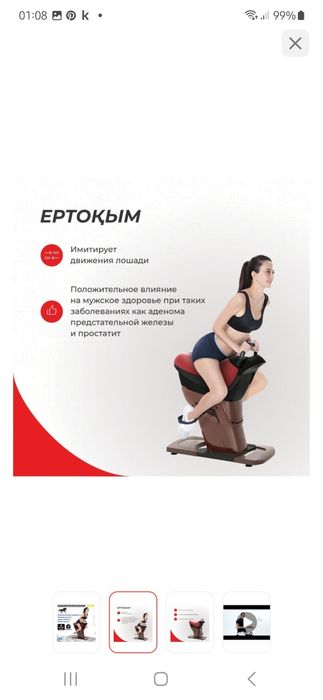 Тренажер для поясницы, иппотренажер