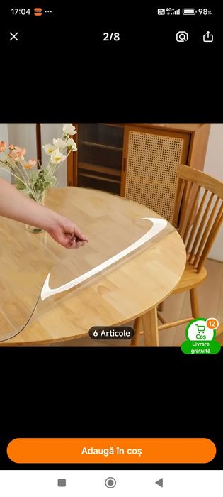 Folie silicon masa rotunda noua