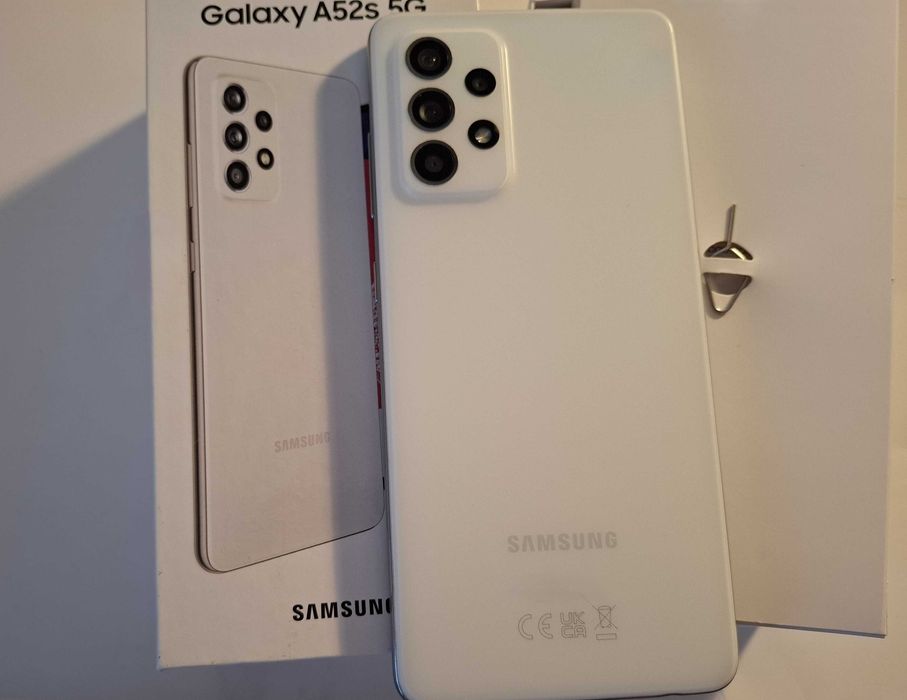Samsung Galaxy A52s 5G Alb impecabil - tipla