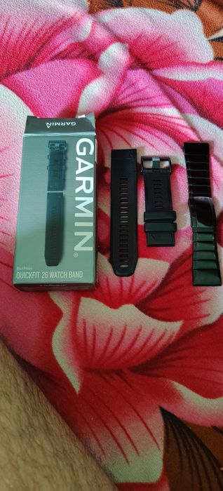 Curea originala silicon  și metal pentru garmim fenix  6x  potrivit și pentru 7 și 8