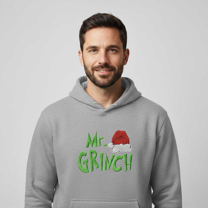 Hanorac Brodat de Crăciun – „Mr. Grinch”