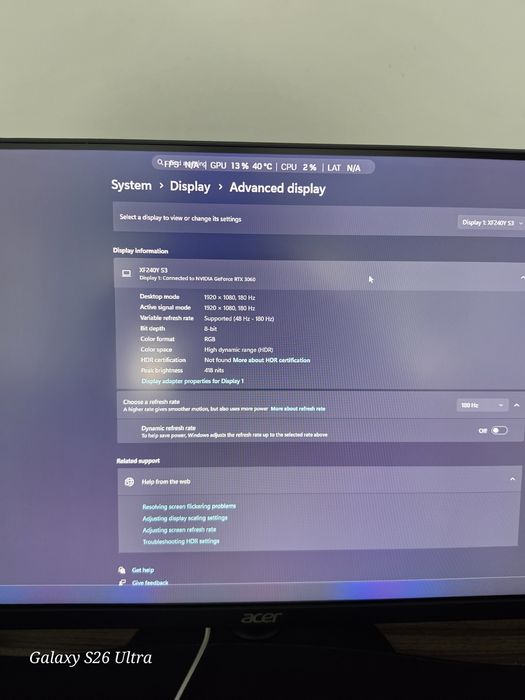 Monitor gaming Acer
