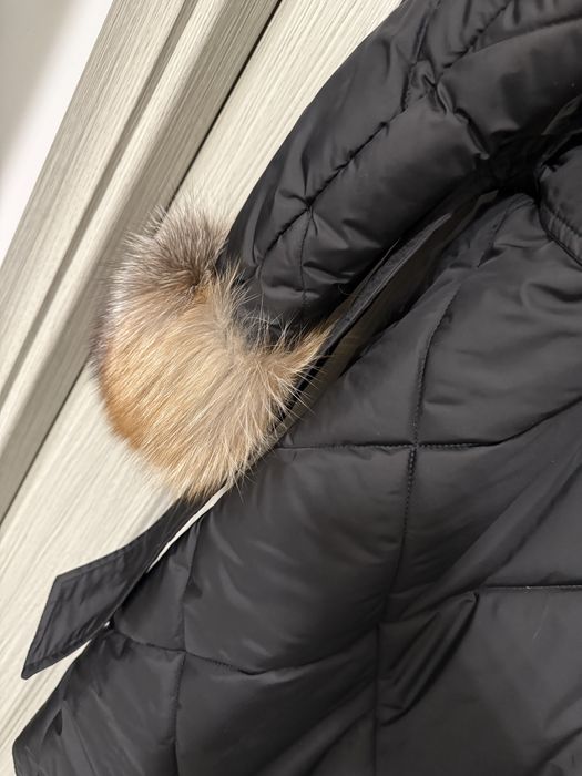 Geaca parka blana naturala lunga