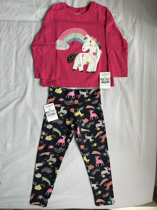 Lot bluze tricou colanti jeans - Frugi, Next, H&M 98 cm 2-3 ani
