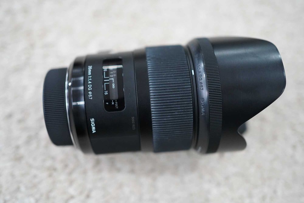 Sigma art 50mm 1.4   montura nikon , cutie , ca nou + filtru UV