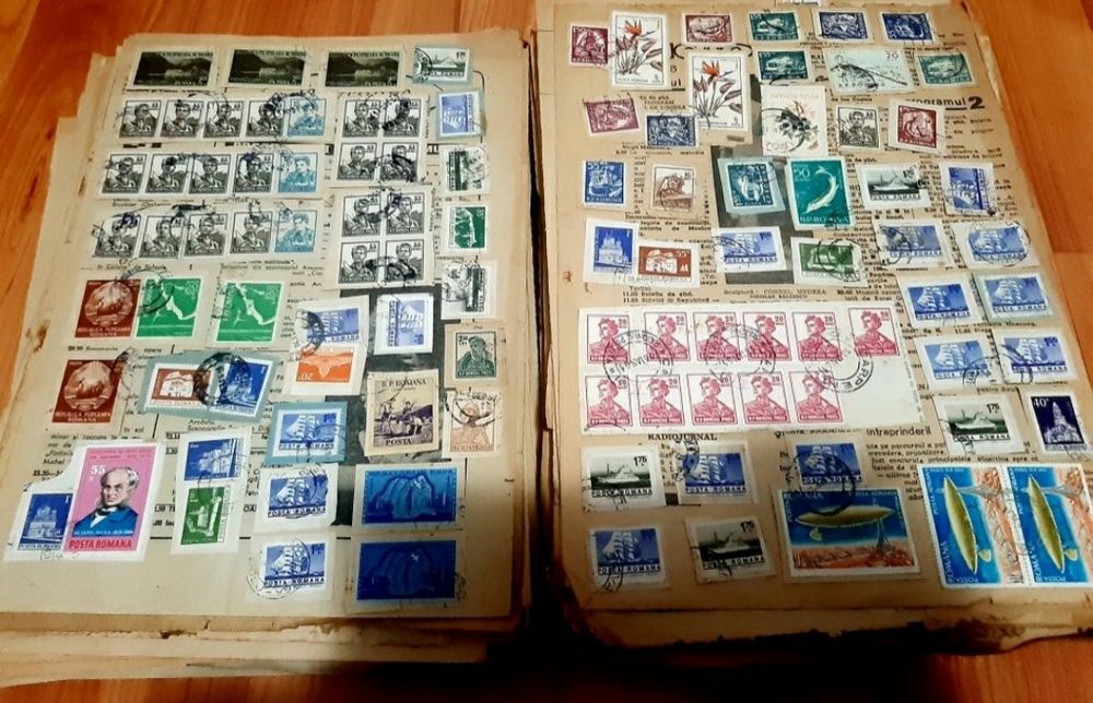 Colecție timbre poștale foarte vechi,(UNICĂ ÎN ROMÂNIA)