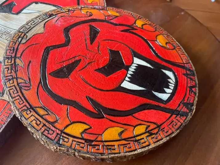 Пирография кръгла шайба