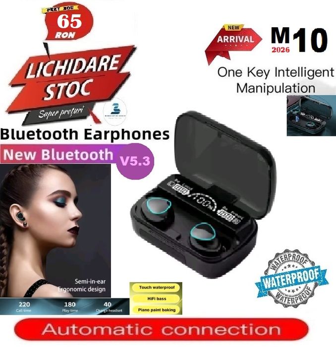 Casti universale cu bluetooth 5.3 si reincarcare