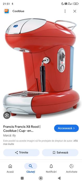 Espressor Illy rosu defect