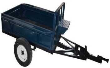 Motocultor WEIMA WM1100BE(KM)-6 cu freza tractata si remorca+roti met