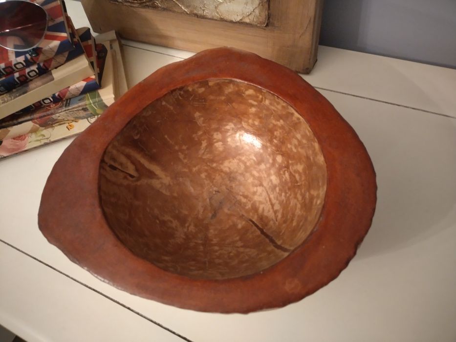 Дървена купа за плодове от Индонезия