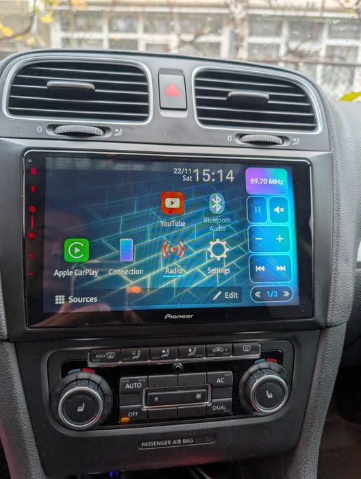 Navigație dedicată VW Golf 6 Pioneer SPH-PF97BT 4X50W,