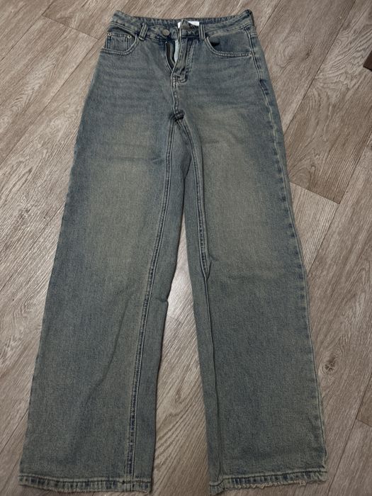 джинсы сине серые