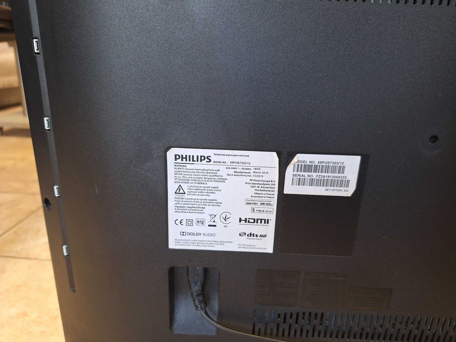 Smart  TV Philips 55US7303/12
