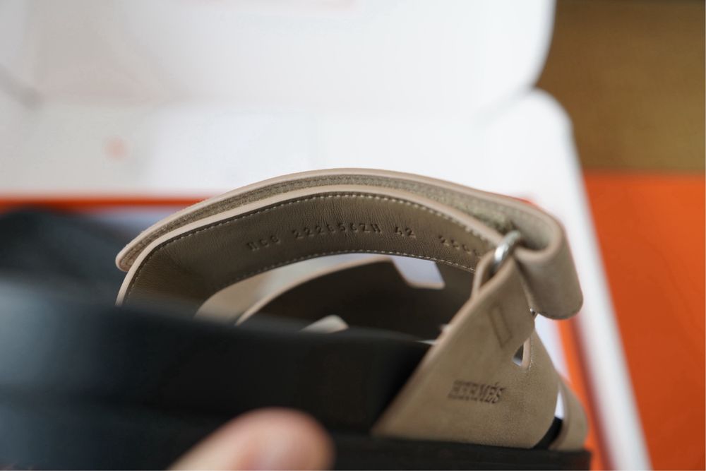 Papuci bărbați model Hermes Chypre