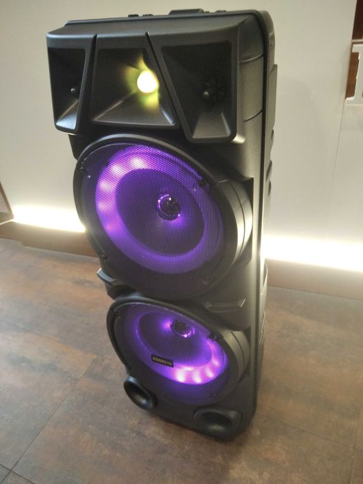 Супер мощна караоке колона 2х8 4500MAh + ПОДАРЪК микрофон