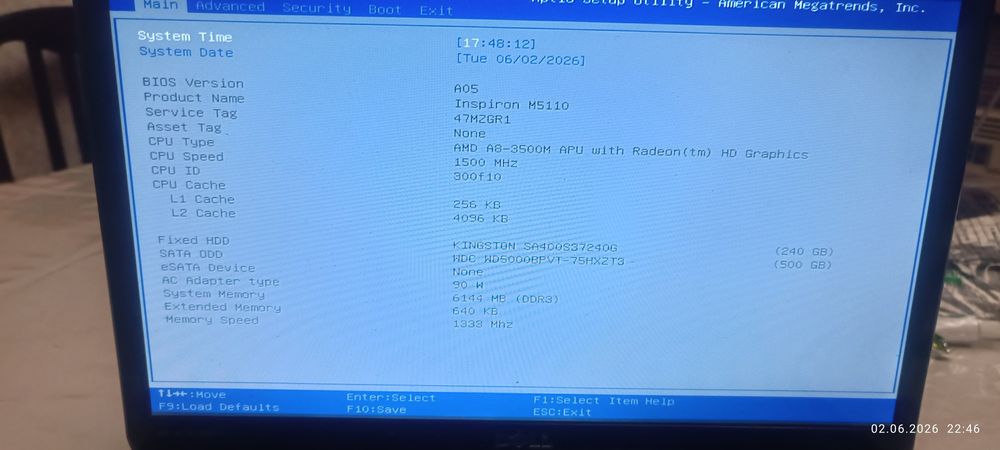 Ноутбук DELL AMD A8