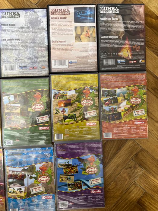 14 Buc DVD-uri Colectia Lumea Dinozaurilor si T-Rex Express Educative