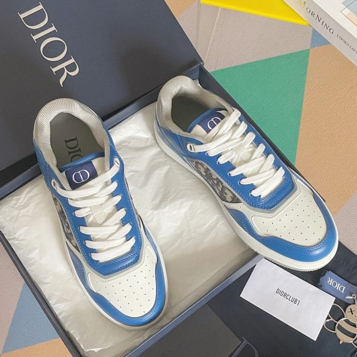 CD B23 Mid Top Oblique Blue/White