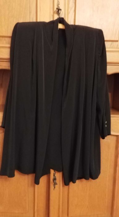 Blazer negru, semilung, "piersica" neagra