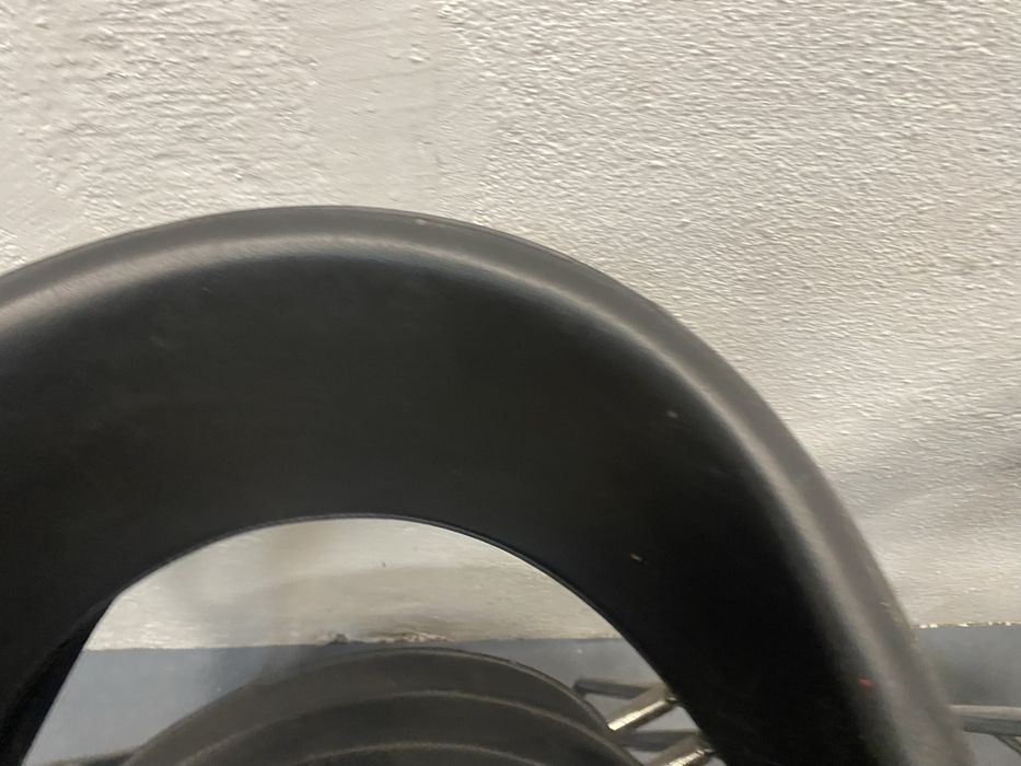 Дизайнерски столове Дания естествена кожа хром 1988 комплект 4