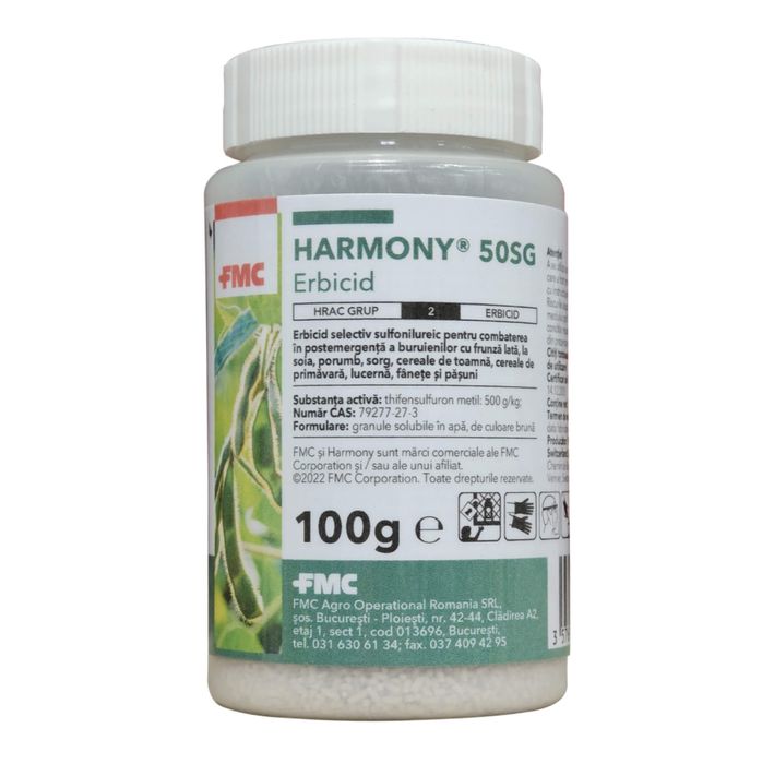 Erbicid harmony pentru soia, lucerna, pajisti