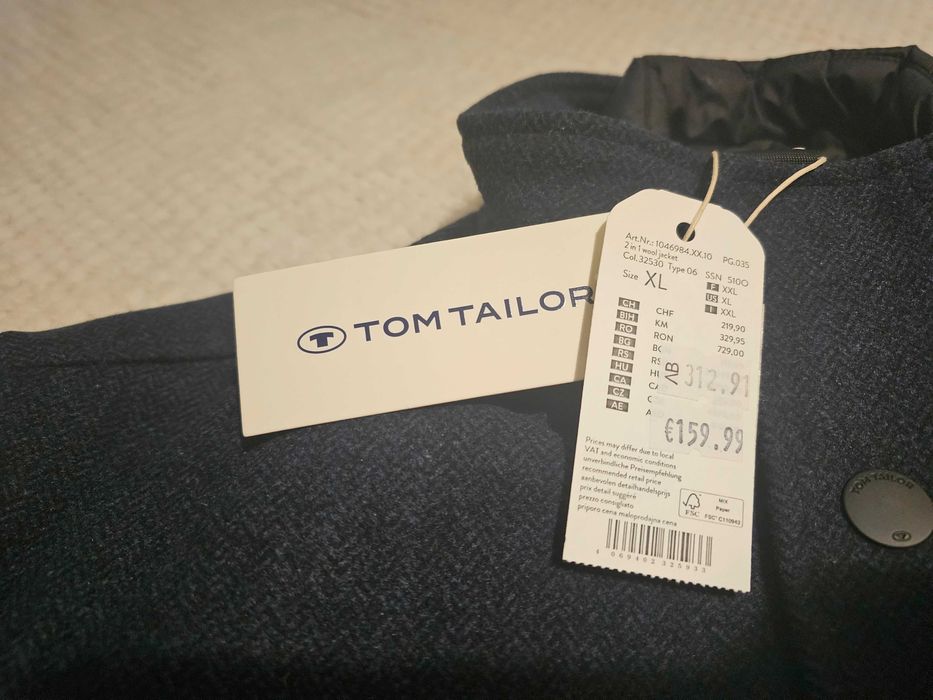 Ново вълнено яке Tom Tailor