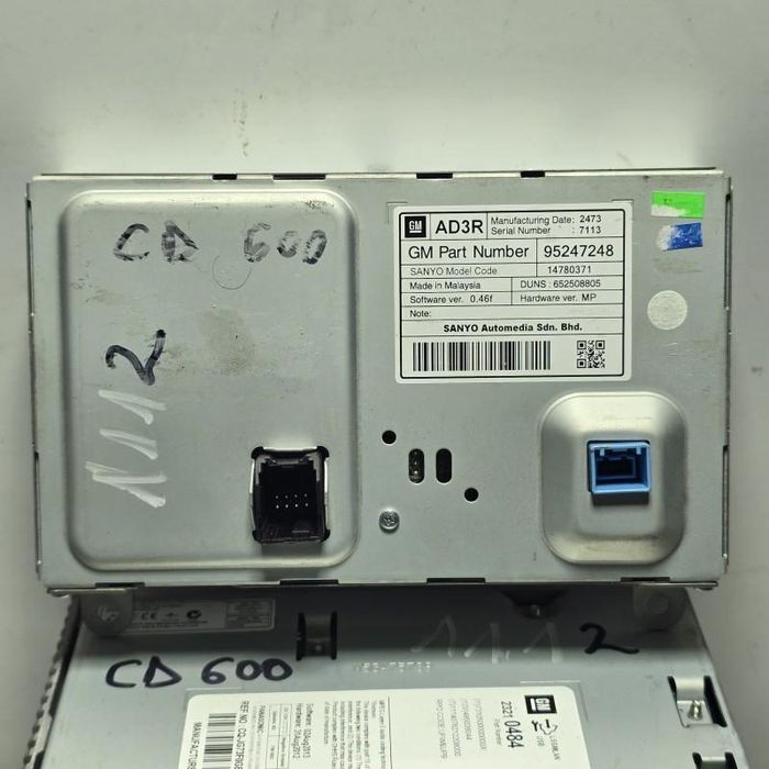 Unitate CD 600 cu navigatie si ecran color Opel Astra J facelift