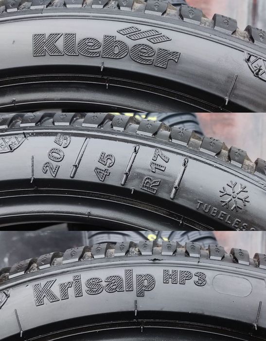 1бр. зимна  гума 205/45/17 Kleber Krisalp HP3 
dot23
7.8mm
Много добро