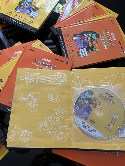 Set complet BBC Muzzy Interactiv - 30 carti + 30 CD/DVD - curs multilingvistic