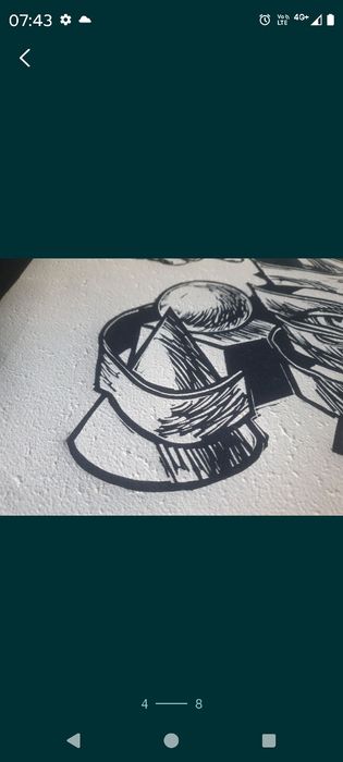 Tablou grafica Mihail Mănescu
