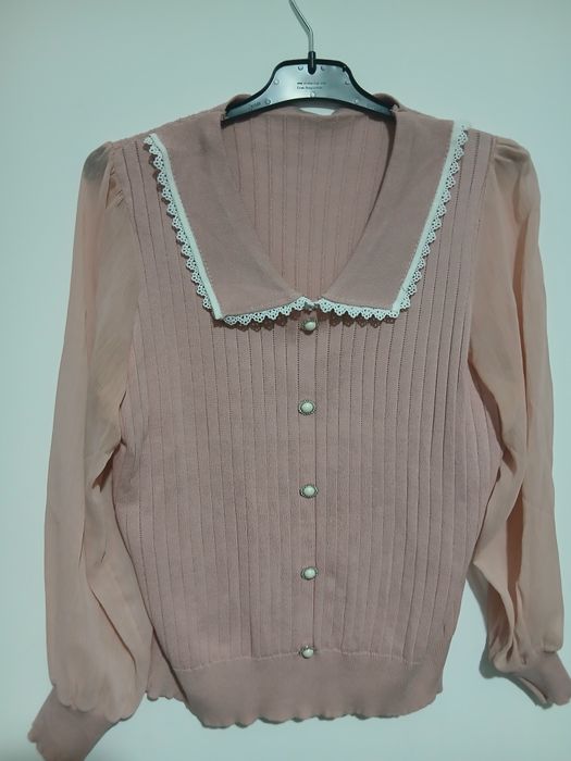 Bluza fete marca Sinsay masura 38/M maneci transparente stare perfecta