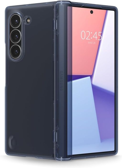 Samsung galaxy z fold 6 case - spigen blue/black/zero one