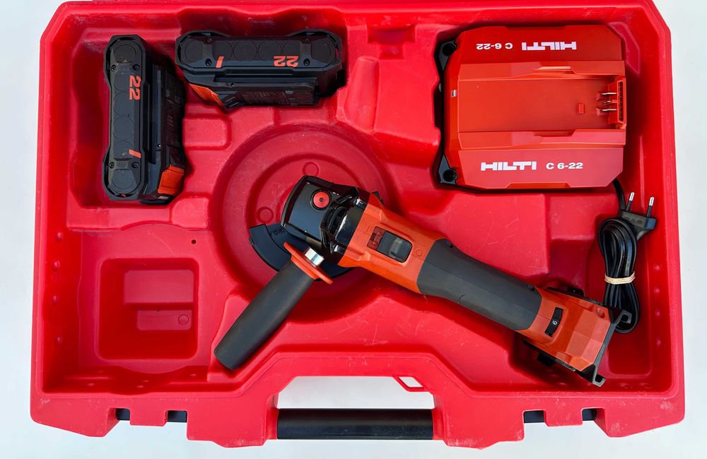 Hilti AG 4S-22 Nuron - Безчетков ъглошлайф с потенциометър като нов!