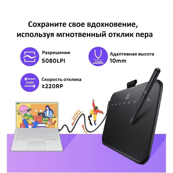 Графический планшет XP-PEN Deco 640 черный
