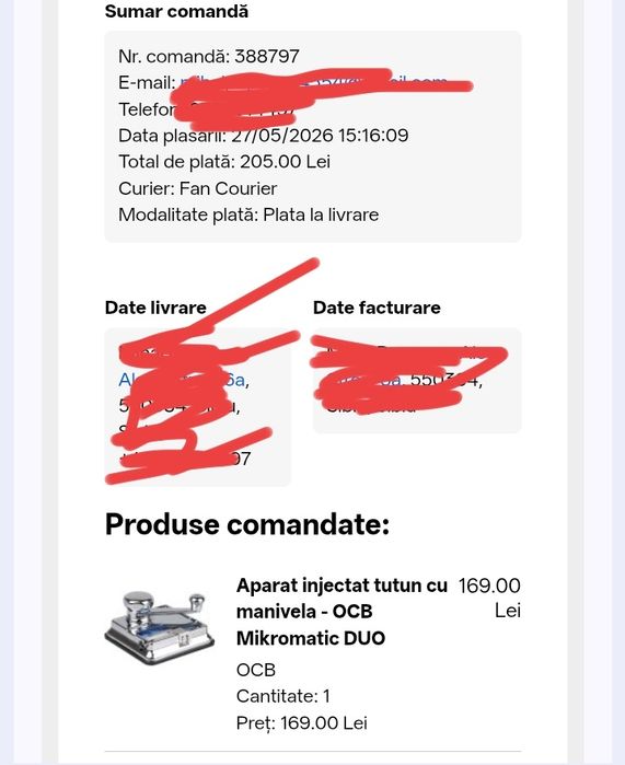 Aparat injectat tutun OCB Mikromatic DUO – stare foarte bună