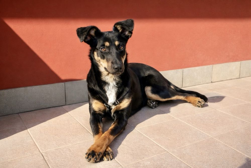 Найла — щенок, который уже всё умеет