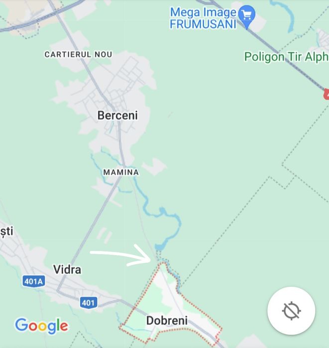 Teren de vânzare 400 mp  in Dobreni, lângă comuna Berceni