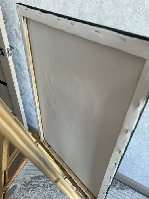 Картина белая роза