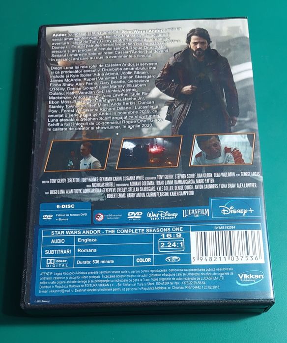 Star Wars: Andor DVD Dublat in limba romana