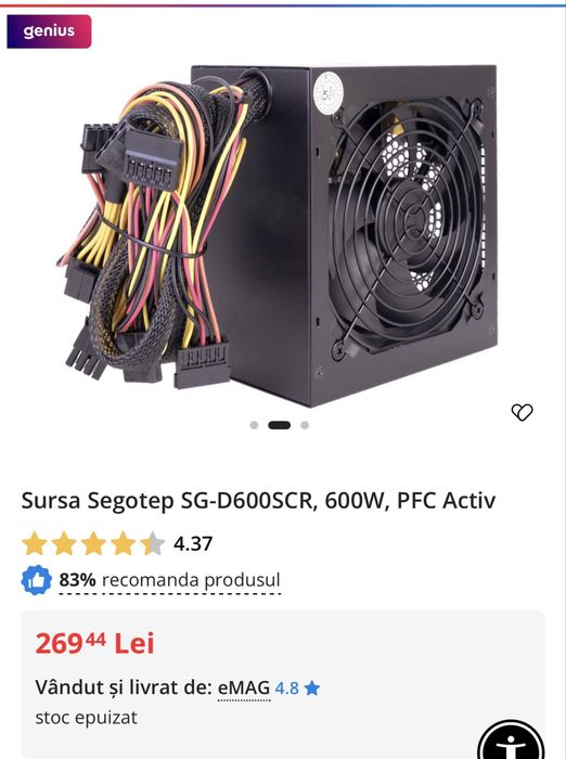 Sursa segotep 600W