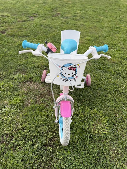 Bicicletă copii Hello Kitty 12” cu roți ajutătoare