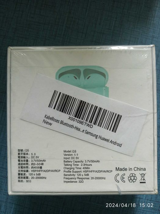 Vand casti Wireless i16 sigilate transport gratuit