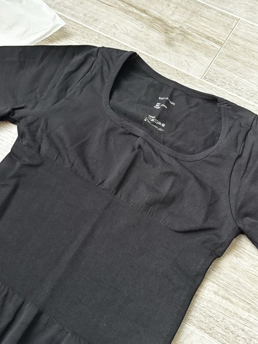 Черный утягивающий боди