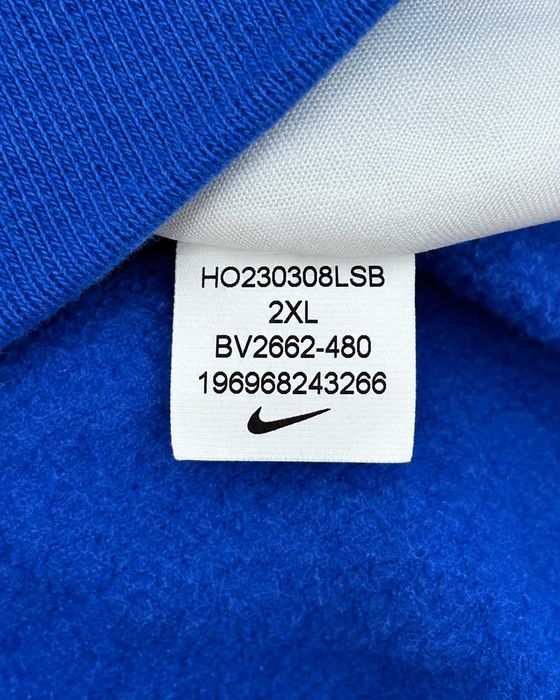 Bluză Nike Sportswear Club Fleece bărbați albastră, mărimea XXL, logo brodat